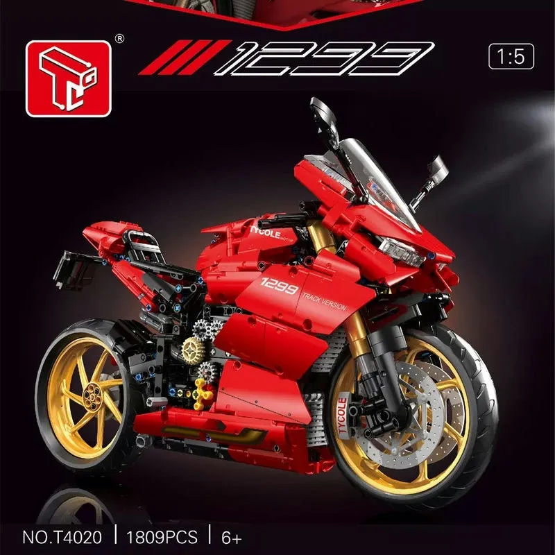 TiaGole MOC Building Block Set: Ducati Panigale S Racing Motorcycle T4020