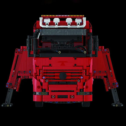 TiaGole MOC Motorized Building Block Set: APP RC Water Rescue Fire Truck, Model T4017R