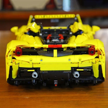 TiaGole MOC Motorized Building Block Set: Ferrari 488 Super Racing Sports Car T5005A