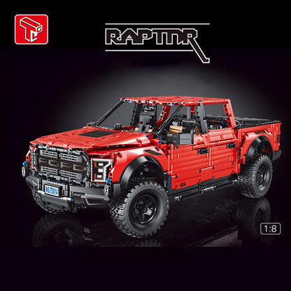 TiaGole MOC Motorized Building Block Set: Ford F-150 Raptor Pickup Truck Tech T5014A