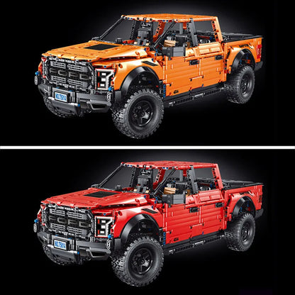 TiaGole MOC Motorized Building Block Set: Ford F-150 Raptor Pickup Truck Tech T5014A