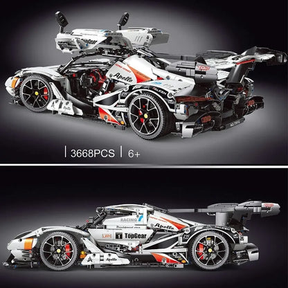 TiaGole MOC Motorized Building Block Set: Gumpert Apollo IE Super Racing Car T5012A