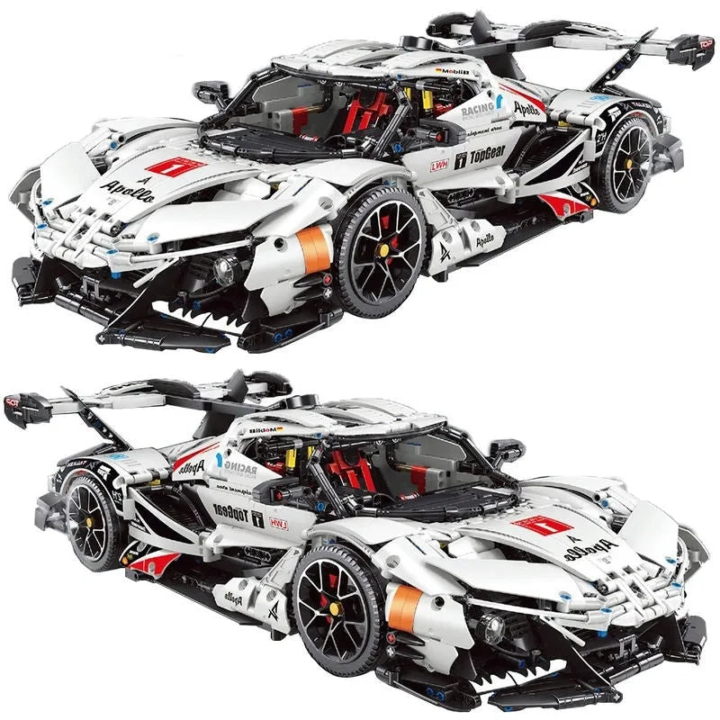 TiaGole MOC Motorized Building Block Set: Gumpert Apollo IE Super Racing Car T5012A
