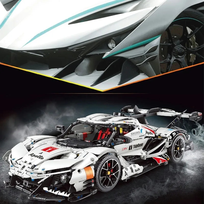 TiaGole MOC Motorized Building Block Set: Gumpert Apollo IE Super Racing Car T5012A