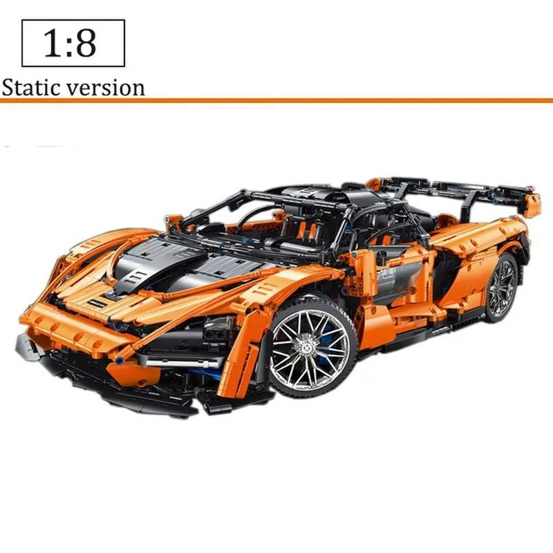TiaGole MOC Motorized Building Block Set: Hypercar McLaren Senna Racing Car T5013