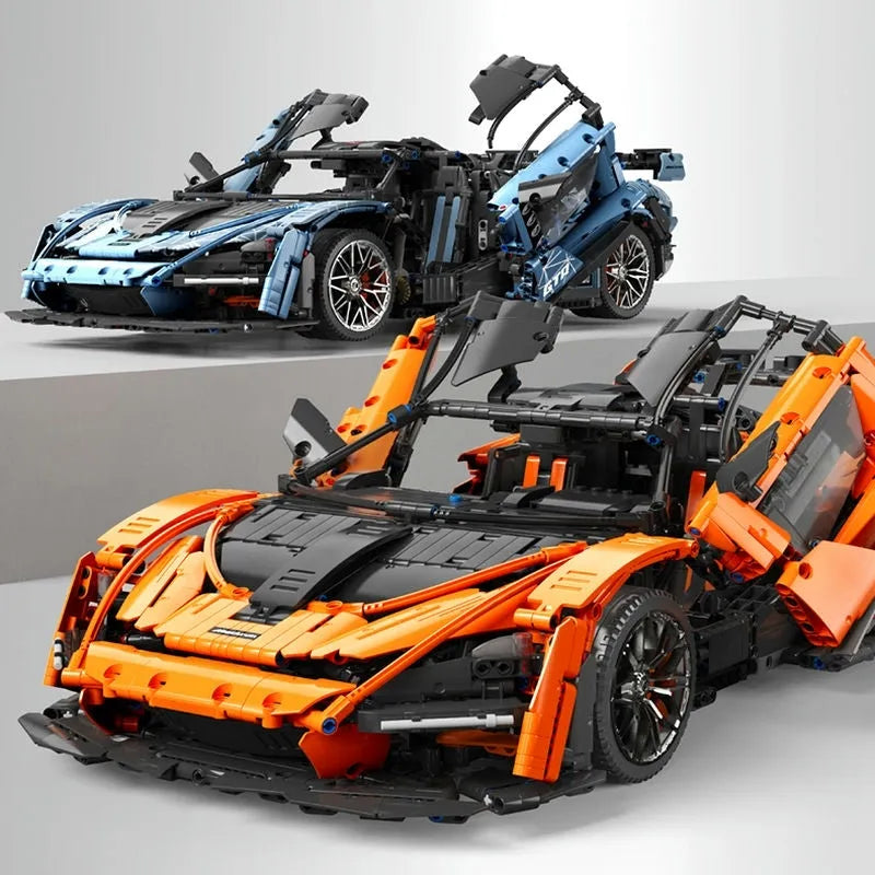TiaGole MOC Motorized Building Block Set: Hypercar McLaren Senna Racing Car T5013