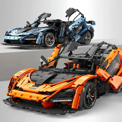 TiaGole MOC Motorized Building Block Set: Hypercar McLaren Senna Racing Car T5013