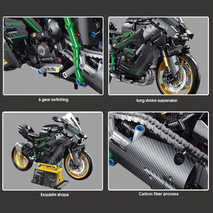 TiaGole MOC Building Block Set: KAWASAKI H2R Racing Motorcycle T4019