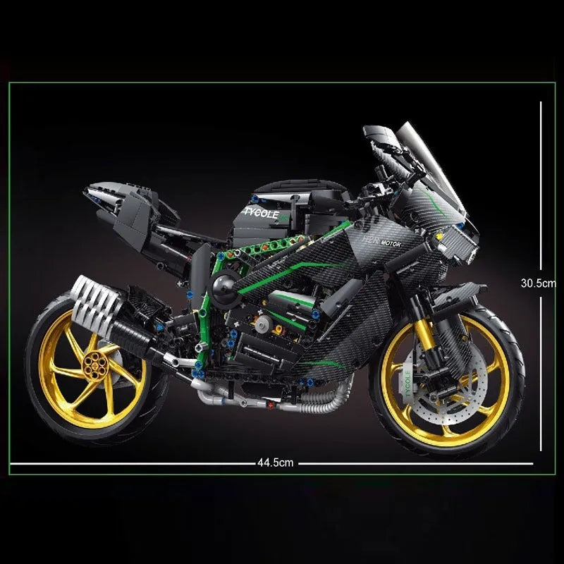 TiaGole MOC Building Block Set: KAWASAKI H2R Racing Motorcycle T4019
