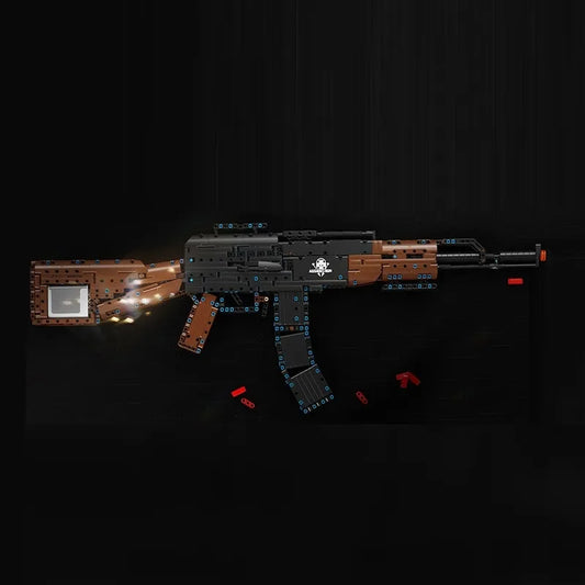 TiaGole MOC Motorized Building Block Set: AK47 Assault Rifle Weapon T2034