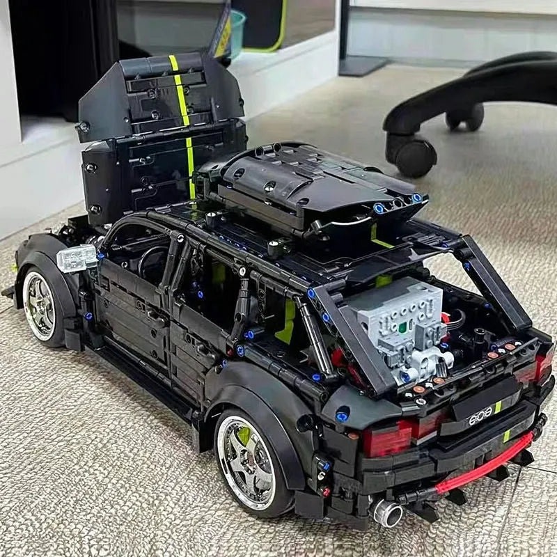 TiaGole MOC Building Block Set: Motorized RC Audi RS6 Avant Racing Car T5023, Model T5023PF