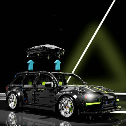 TiaGole MOC Building Block Set: Motorized RC Audi RS6 Avant Racing Car T5023, Model T5023PF