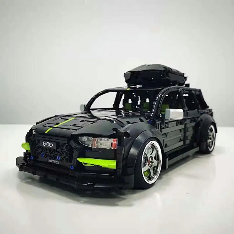 TiaGole MOC Building Block Set: Motorized RC Audi RS6 Avant Racing Car T5023, Model T5023PF