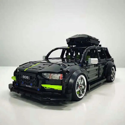 TiaGole MOC Building Block Set: Motorized RC Audi RS6 Avant Racing Car T5023, Model T5023PF