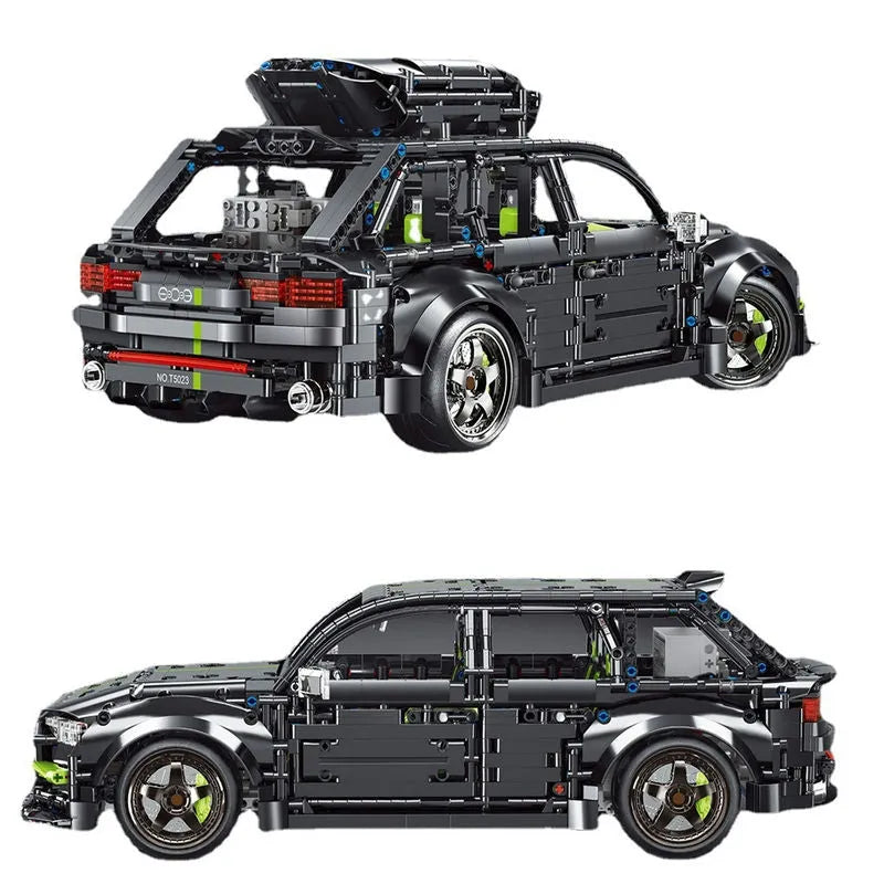 TiaGole MOC Building Block Set: Motorized RC Audi RS6 Avant Racing Car T5023, Model T5023PF
