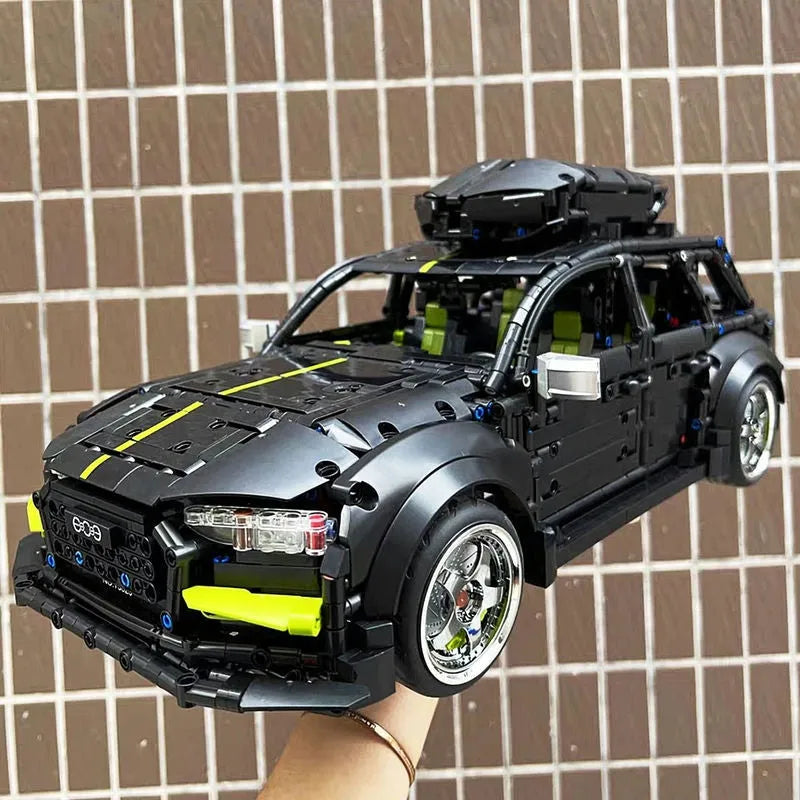 TiaGole MOC Building Block Set: Motorized RC Audi RS6 Avant Racing Car T5023, Model T5023PF