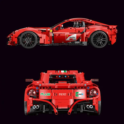 TiaGole MOC Building Block Set: Motorized RC Ferrari Berlinetta Sports Car, Model T5001PF