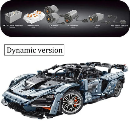 TiaGole MOC Building Block Set: Motorized RC McLaren Senna Hypercar T5013A, Model T5013APF