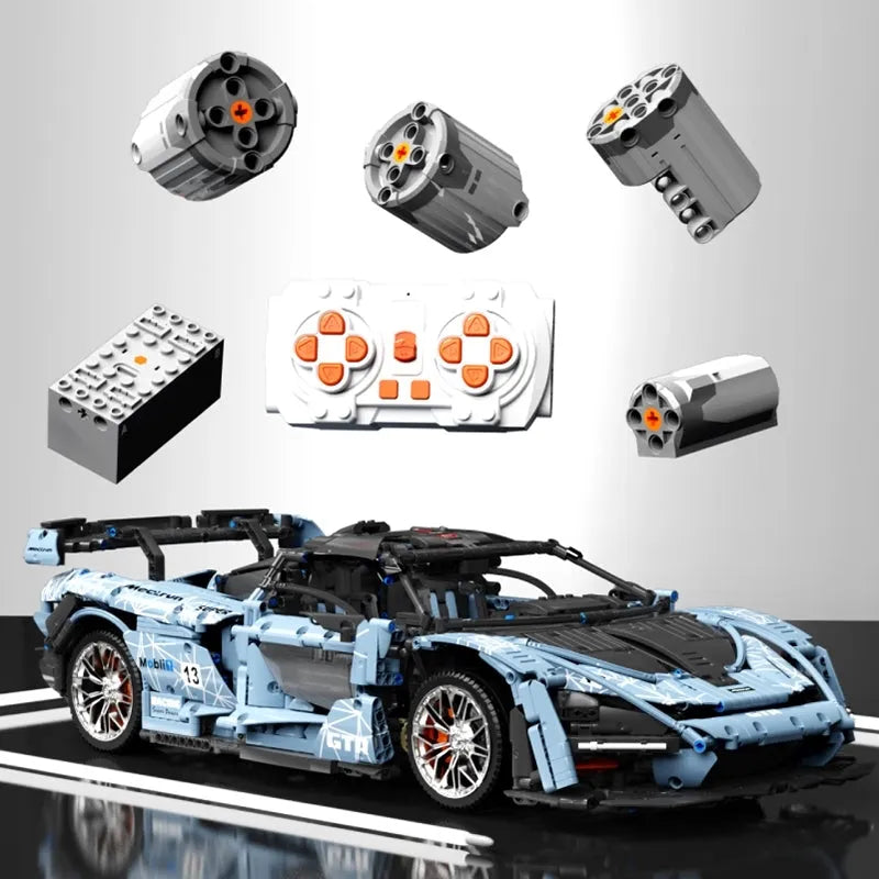 TiaGole MOC Building Block Set: Motorized RC McLaren Senna Hypercar T5013A, Model T5013APF