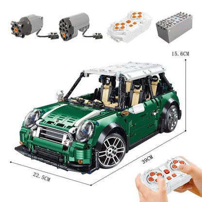TiaGole MOC Building Block Set: Motorized RC MINI Cooper S Sports Car T5025A, Model T5025APF