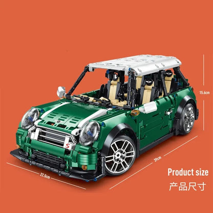 TiaGole MOC Building Block Set: Motorized RC MINI Cooper S Sports Car T5025A, Model T5025APF