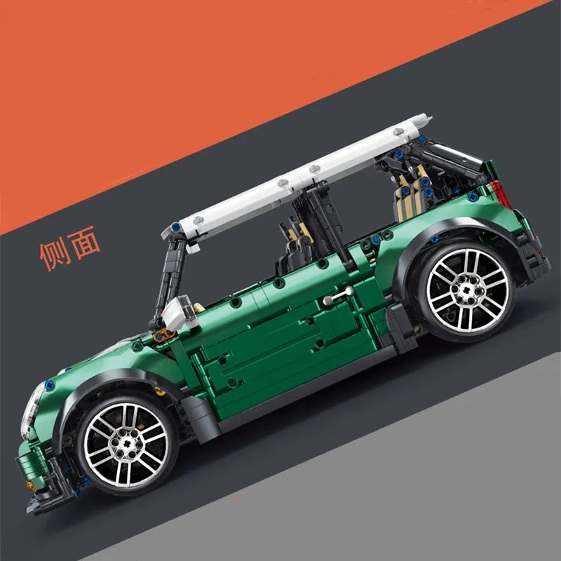 TiaGole MOC Building Block Set: Motorized RC MINI Cooper S Sports Car T5025A, Model T5025APF