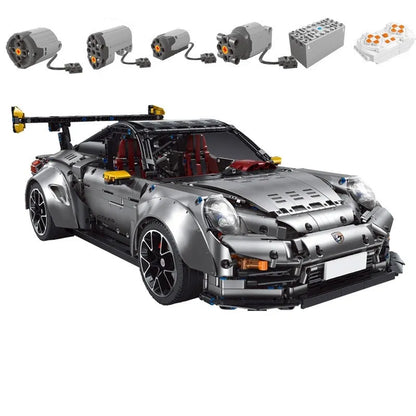 TiaGole MOC Building Block Set: Motorized RC Porsche 911 GT2 RS Sports Car, Model T5026APF