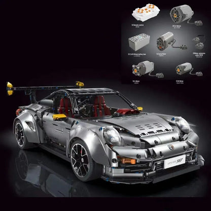 TiaGole MOC Building Block Set: Motorized RC Porsche 911 GT2 RS Sports Car, Model T5026APF