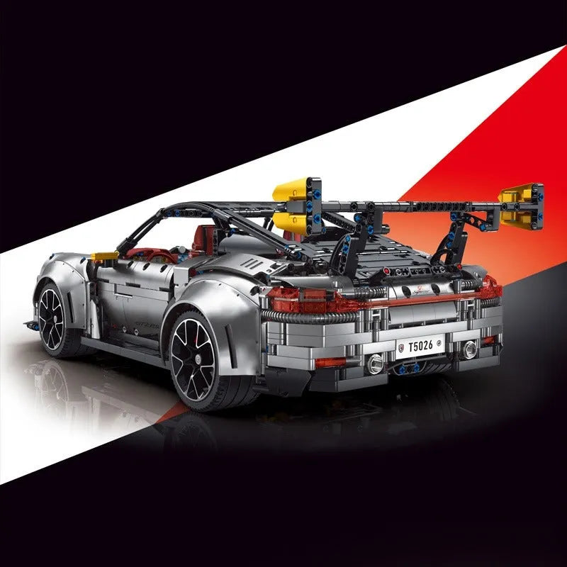 TiaGole MOC Building Block Set: Motorized RC Porsche 911 GT2 RS Sports Car, Model T5026APF
