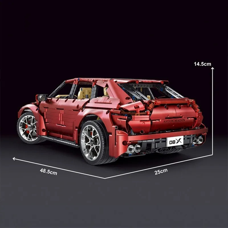 TiaGole MOC Building Block Set: Motorized RC Racing Aston Martin DBX Car, Model T5024BPF