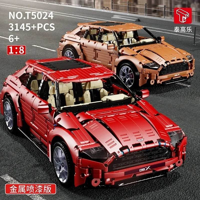 TiaGole MOC Building Block Set: Motorized RC Racing Aston Martin DBX Car, Model T5024BPF
