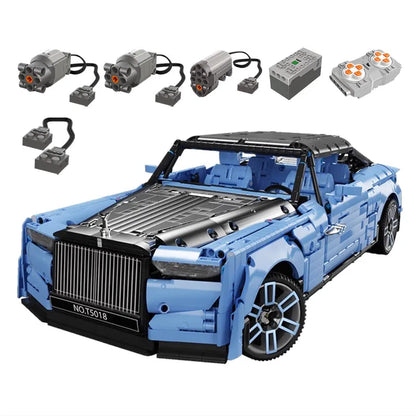 TiaGole MOC Building Block Set: Motorized RC RR Boat Tail Classic Luxury Car, Model T5018PF