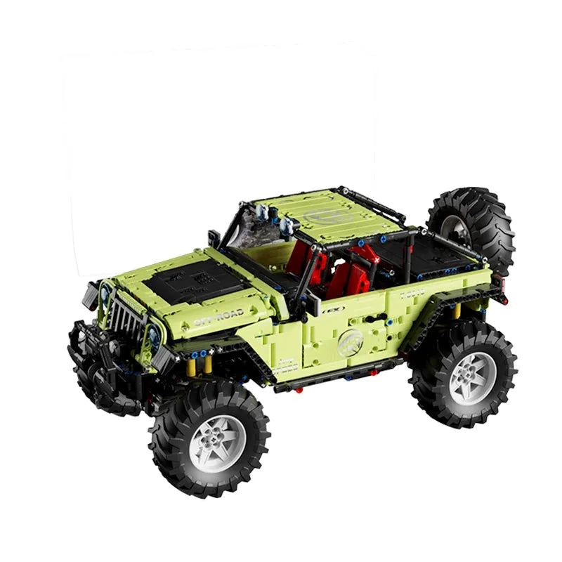 TiaGole MOC Motorized Building Block Set: Off-Road JEEP Wrangler Trailcat SUV Car T5010A