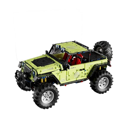 TiaGole MOC Motorized Building Block Set: Off-Road JEEP Wrangler Trailcat SUV Car T5010A