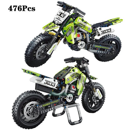 TiaGole MOC Building Block Set: Off-Road Kawasaki KX450 Motocross T3033