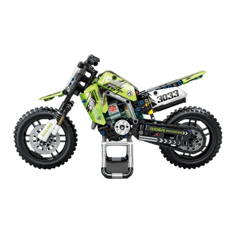 TiaGole MOC Building Block Set: Off-Road Kawasaki KX450 Motocross T3033