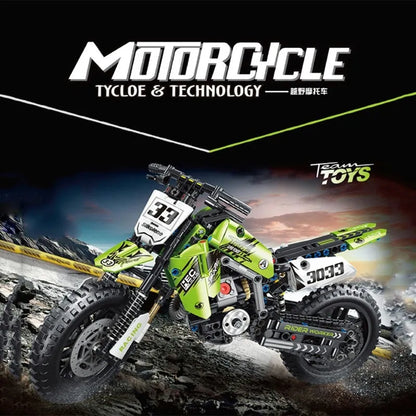 TiaGole MOC Building Block Set: Off-Road Kawasaki KX450 Motocross T3033