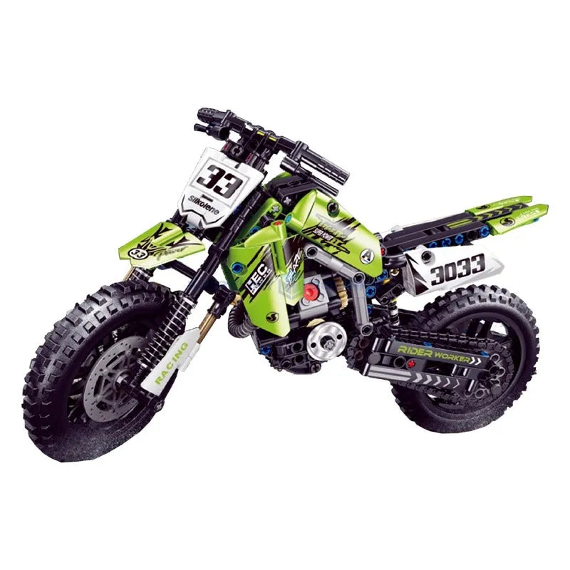 TiaGole MOC Building Block Set: Off-Road Kawasaki KX450 Motocross T3033