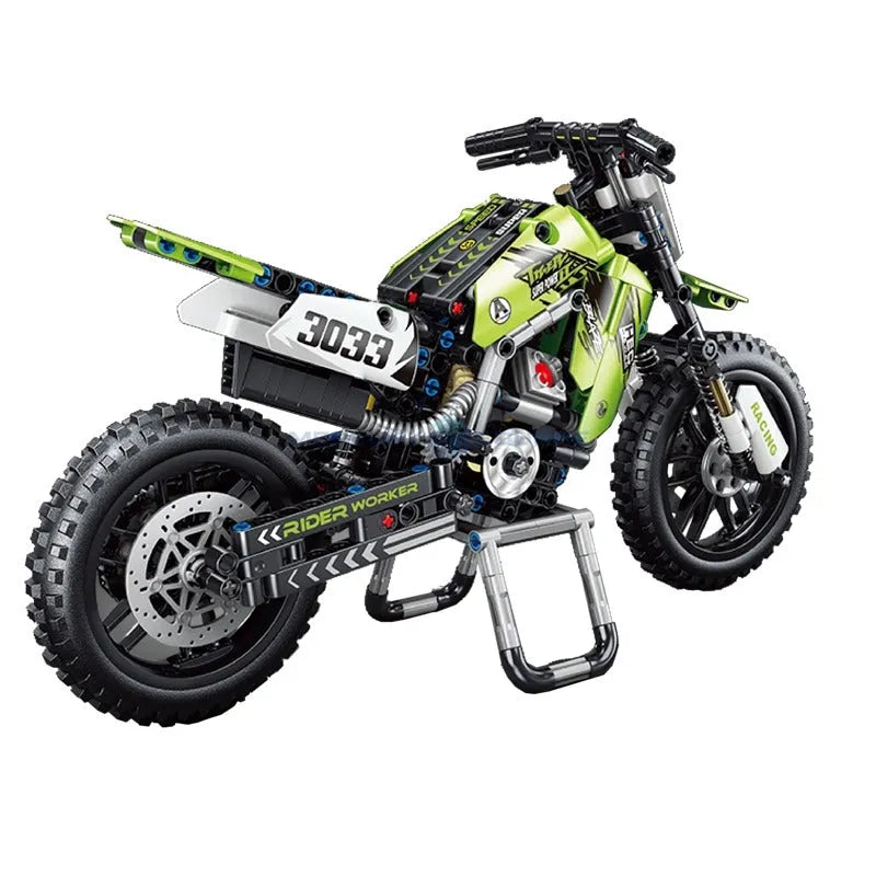 TiaGole MOC Building Block Set: Off-Road Kawasaki KX450 Motocross T3033