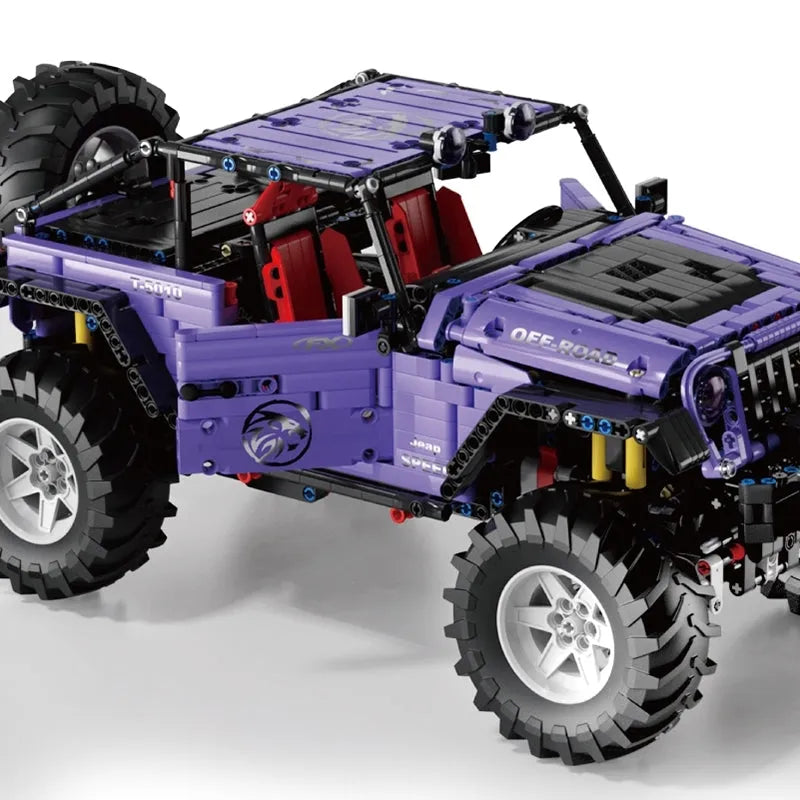 TiaGole MOC Motorized Building Block Set: Off-Road SUV JEEP Wrangler Trailcat T5010B