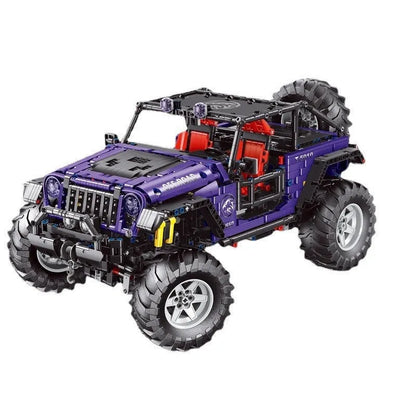 TiaGole MOC Motorized Building Block Set: Off-Road SUV JEEP Wrangler Trailcat T5010B
