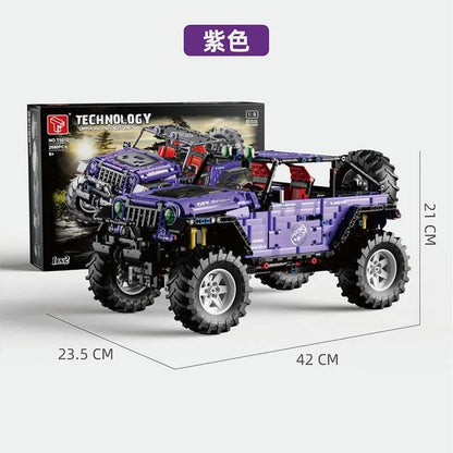 TiaGole MOC Motorized Building Block Set: Off-Road SUV JEEP Wrangler Trailcat T5010B