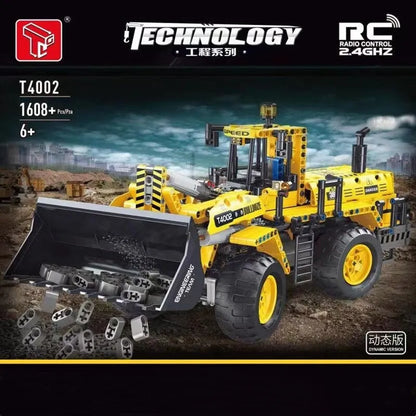 TiaGole MOC Motorized Building Block Set: RC APP Front Loader Tractor Truck, Model T4002