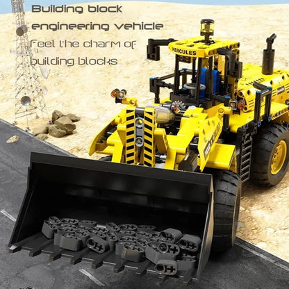 TiaGole MOC Motorized Building Block Set: RC APP Front Loader Tractor Truck, Model T4002
