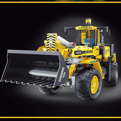 TiaGole MOC Motorized Building Block Set: RC APP Front Loader Tractor Truck, Model T4002