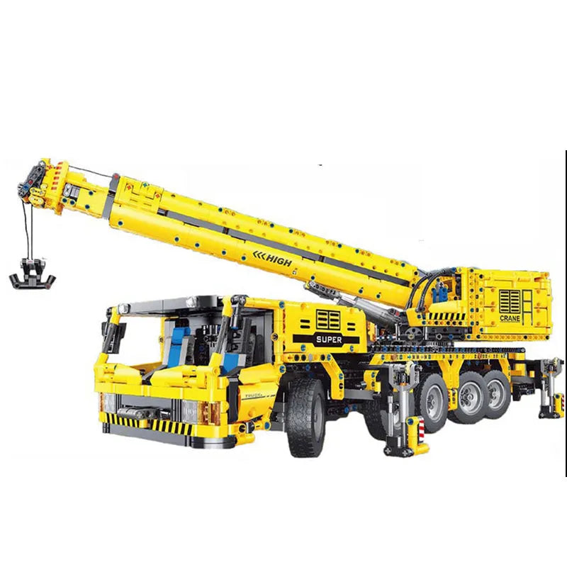 TiaGole MOC Building Block Set: RC Motorized Heavy Lift Crane Truck T4004