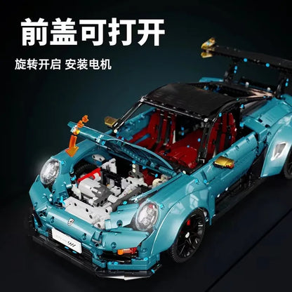 TiaGole MOC Building Block Set: RC Motorized Porsche 911 GT2 RS Sports Car, Model T5026BPF
