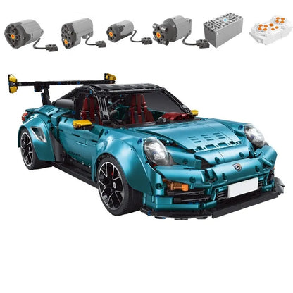 TiaGole MOC Building Block Set: RC Motorized Porsche 911 GT2 RS Sports Car, Model T5026BPF