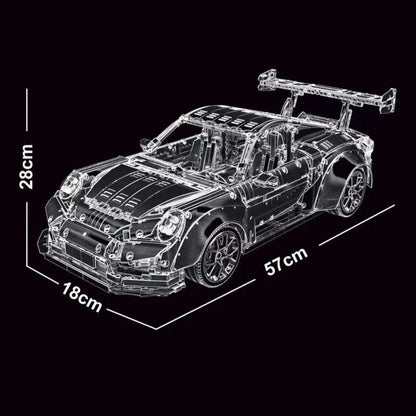 TiaGole MOC Building Block Set: RC Motorized Porsche 911 GT2 RS Sports Car, Model T5026BPF