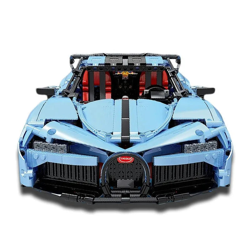TiaGole MOC Motorized Building Block Set: RC Super Sports Racing Car T5027A, Model T5027APF